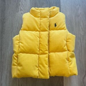 Ralph Lauren Toddler Yellow Puffer Vest